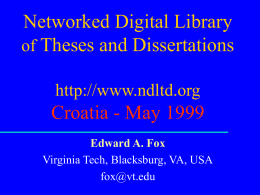 Networked Digital Library of Theses and Disertations ()