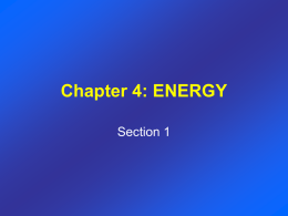 The Nature of Energy