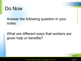 Chapter 5 Work Laws and Responsibilities
