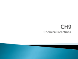 Section 2 Chemical Formulas and Equations Chapter 9