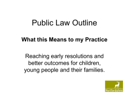 Public Law Outline - Hertfordshire County Council