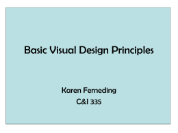 Basic visual design principles