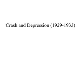 Crash and Depression (1929