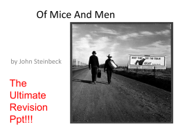 Of Mice and Men - Revision Presentation