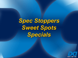 Spec Stopper - Data Aire, Inc.