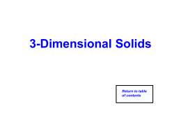 3-Dimensional Solids