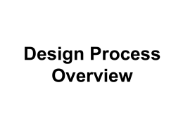 Design process PPT