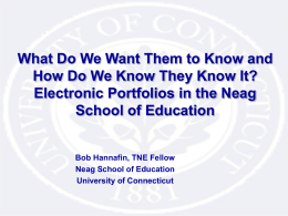 NEAG School of Education - University of Connecticut