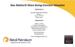 Gas Station/C-Store Going-Concern Valuation
