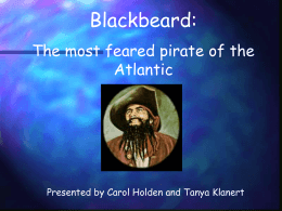 of Blackbeard`s Life