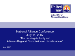 PPT | 240 KB | 22 - National Alliance to End Homelessness