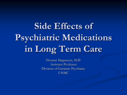 Side Effects of Psychiatric Medications