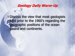 Geology Chapter-2 Daily Warm