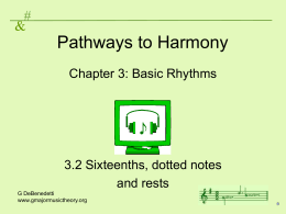Pathways to Harmony - G Major Music Theory