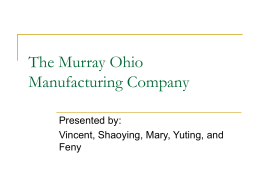 The Murray Ohio Manufacturing Company