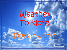 Weather Folklore Powerpoint