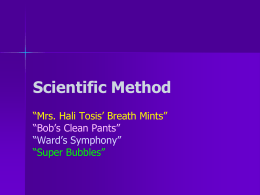 Scientific Method CV Part 2