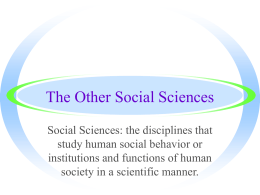 Social Sciences PPT