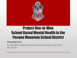 Implemented Project One-to-Won - Pennsylvania Positive Behavior