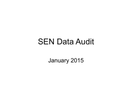 SEND Audit January 2015