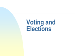 APGOV V Voting and Elections MK