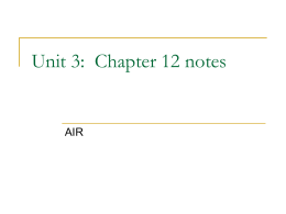 Unit 3: Chapter 12 notes