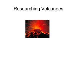 Researching Volcanoes (Jutta)