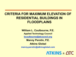 Criteria for Maximum Elevation of Residential Buildings in Floodplains