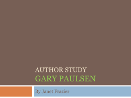 Author Study Gary Paulsen