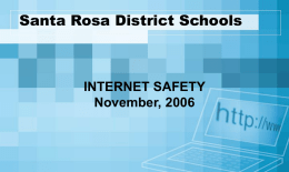 Internet Safety - Santa Rosa County School District