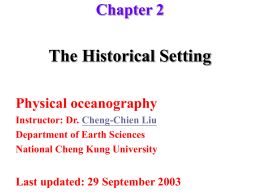 Chapter 2: The Historical Setting