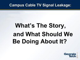 Signal Leakage and the FCC