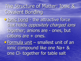 Ionic bond