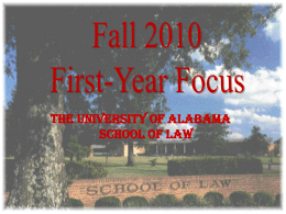 MyBama - The University of Alabama | School of Law