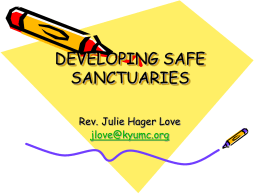 Safe Sanctuaries Training