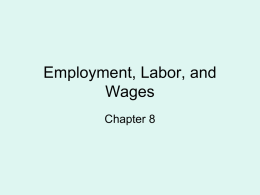 Employment, Labor, and Wages
