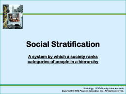 Chapter 10: Social Stratification