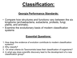 Classification :
