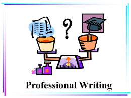 Professional Writing - Faculty Web Server Directory Listing