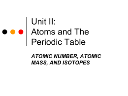 Isotopes are