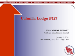 2008 OA Annual Report - California Inland Empire Council