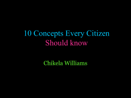 10 Concepts Every Citizen Should know