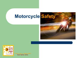 Motorcycle Safety - Wellness Proposals