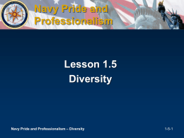 Navy Pride and Professionalism