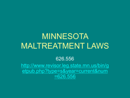 Updated MN Laws - deafed-childabuse-neglect-col
