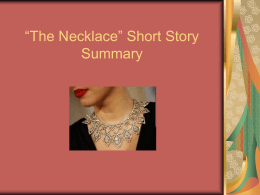 The Necklace ppt: student