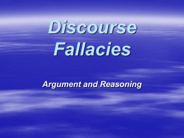 Fallacies of Reason