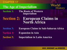 European Claims in North Africa