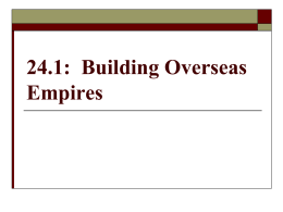 24.1: Building Overseas Empires