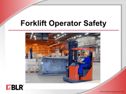 Forklift Operator Safety